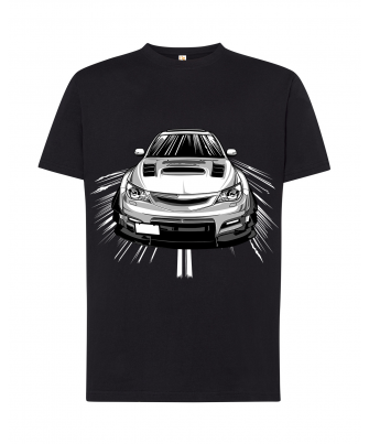 Coche deportivo en blanco y negro